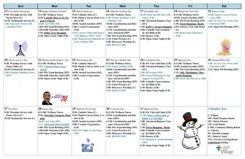 Activity Calendar of Central Baptist Village, Assisted Living, Nursing Home, Independent Living, CCRC, Norridge, IL 9