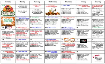 Activity Calendar of The Danish Home of Chicago, Assisted Living, Nursing Home, Independent Living, CCRC, Chicago, IL 6