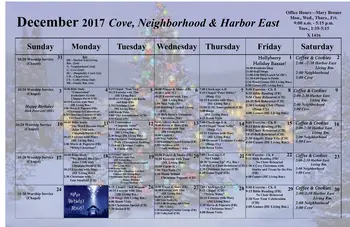 Activity Calendar of Fairhaven Christian Retirement Center, Assisted Living, Nursing Home, Independent Living, CCRC, Rockford, IL 2
