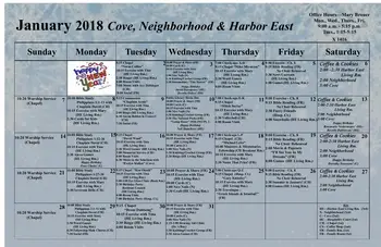 Activity Calendar of Fairhaven Christian Retirement Center, Assisted Living, Nursing Home, Independent Living, CCRC, Rockford, IL 6