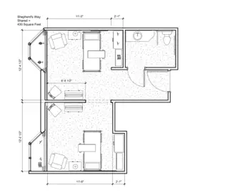Floorplan of Proctor Place, Assisted Living, Nursing Home, Independent Living, CCRC, Peoria, IL 4