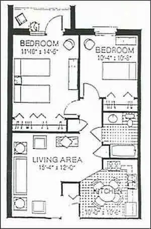 Floorplan of St. Paul's Senior Community, Assisted Living, Nursing Home, Independent Living, CCRC, Belleville, IL 2