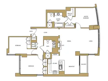 Floorplan of The Clare, Assisted Living, Nursing Home, Independent Living, CCRC, Chicago, IL 11