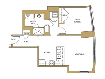 Floorplan of The Clare, Assisted Living, Nursing Home, Independent Living, CCRC, Chicago, IL 7