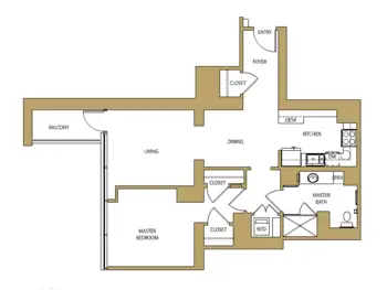 Floorplan of The Clare, Assisted Living, Nursing Home, Independent Living, CCRC, Chicago, IL 2