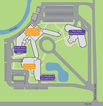 Campus Map of Cantata, Assisted Living, Nursing Home, Independent Living, CCRC, Brookfield, IL 1