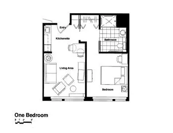Floorplan of Cantata, Assisted Living, Nursing Home, Independent Living, CCRC, Brookfield, IL 4