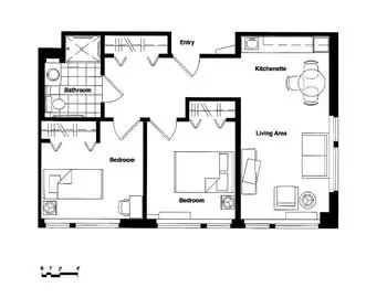 Floorplan of Cantata, Assisted Living, Nursing Home, Independent Living, CCRC, Brookfield, IL 5