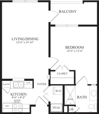 Floorplan of Clare Oaks, Assisted Living, Nursing Home, Independent Living, CCRC, Bartlett, IL 5