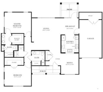 Floorplan of Clare Oaks, Assisted Living, Nursing Home, Independent Living, CCRC, Bartlett, IL 11