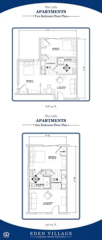 Floorplan of Eden Village, Assisted Living, Nursing Home, Independent Living, CCRC, Glen Carbon, IL 1