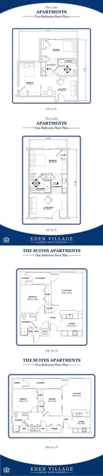 Floorplan of Eden Village, Assisted Living, Nursing Home, Independent Living, CCRC, Glen Carbon, IL 2