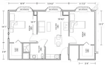 Floorplan of Imboden Creek, Assisted Living, Nursing Home, Independent Living, CCRC, Decatur, IL 6