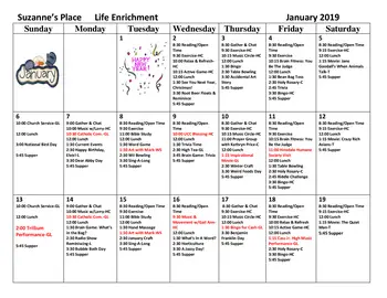 Activity Calendar of King-Bruwaert House, Assisted Living, Nursing Home, Independent Living, CCRC, Burr Ridge, IL 11