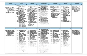 Activity Calendar of Oak Crest Retirement Center, Assisted Living, Nursing Home, Independent Living, CCRC, Dekalb, IL 5