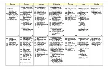 Activity Calendar of Oak Crest Retirement Center, Assisted Living, Nursing Home, Independent Living, CCRC, Dekalb, IL 8