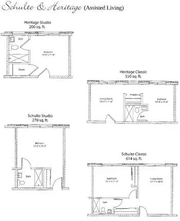 Floorplan of Park View Home, Assisted Living, Nursing Home, Independent Living, CCRC, Freeport, IL 1