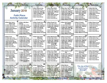 Activity Calendar of Prairieview Lutheran Homes, Assisted Living, Nursing Home, Independent Living, CCRC, Danforth, IL 4