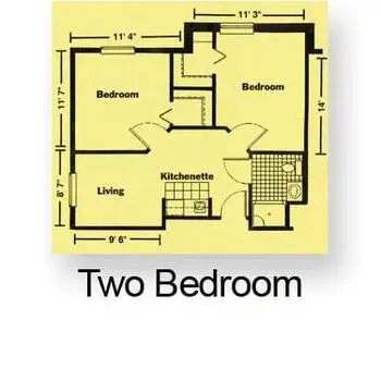 Floorplan of Rolling Hills Campus, Assisted Living, Nursing Home, Independent Living, CCRC, Zion, IL 12