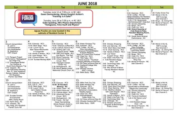 Activity Calendar of Westminster Village, Assisted Living, Nursing Home, Independent Living, CCRC, Bloomington, IL 5