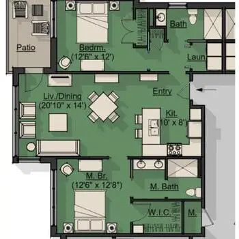 Floorplan of The Esquiline, Assisted Living, Nursing Home, Independent Living, CCRC, Belleville, IL 13