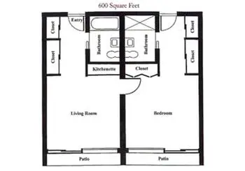 Floorplan of The Esquiline, Assisted Living, Nursing Home, Independent Living, CCRC, Belleville, IL 2