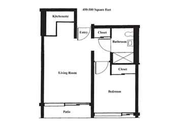 Floorplan of The Esquiline, Assisted Living, Nursing Home, Independent Living, CCRC, Belleville, IL 5