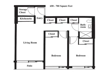 Floorplan of The Esquiline, Assisted Living, Nursing Home, Independent Living, CCRC, Belleville, IL 8