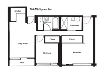 Floorplan of The Esquiline, Assisted Living, Nursing Home, Independent Living, CCRC, Belleville, IL 9
