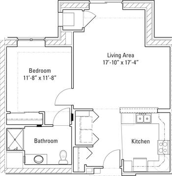 Floorplan of Mercy Circle, Assisted Living, Nursing Home, Independent Living, CCRC, Chicago, IL 6