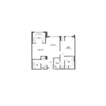 Floorplan of Plymouth Place, Assisted Living, Nursing Home, Independent Living, CCRC, La Grange Park, IL 1