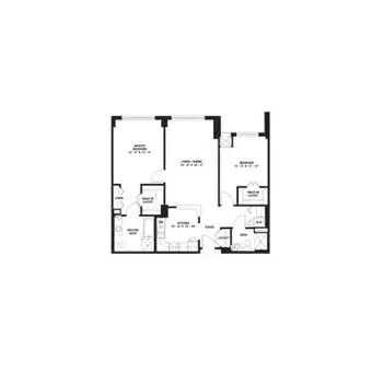 Floorplan of Plymouth Place, Assisted Living, Nursing Home, Independent Living, CCRC, La Grange Park, IL 4
