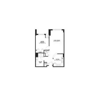 Floorplan of Plymouth Place, Assisted Living, Nursing Home, Independent Living, CCRC, La Grange Park, IL 8