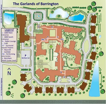 Campus Map of The Garlands, Assisted Living, Nursing Home, Independent Living, CCRC, Barrington, IL 1