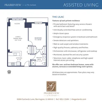 Floorplan of The Garlands, Assisted Living, Nursing Home, Independent Living, CCRC, Barrington, IL 4