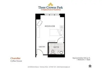 Floorplan of Three Crowns Park, Assisted Living, Nursing Home, Independent Living, CCRC, Evanston, IL 3