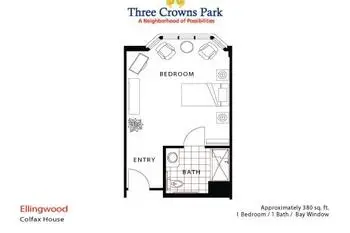 Floorplan of Three Crowns Park, Assisted Living, Nursing Home, Independent Living, CCRC, Evanston, IL 8