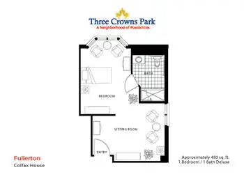 Floorplan of Three Crowns Park, Assisted Living, Nursing Home, Independent Living, CCRC, Evanston, IL 17