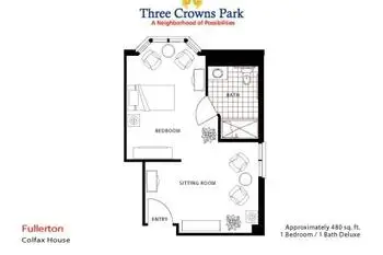 Floorplan of Three Crowns Park, Assisted Living, Nursing Home, Independent Living, CCRC, Evanston, IL 16