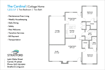 Floorplan of The Stratford, Assisted Living, Nursing Home, Independent Living, CCRC, Carmel, IN 1
