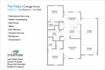 Floorplan of The Stratford, Assisted Living, Nursing Home, Independent Living, CCRC, Carmel, IN 2