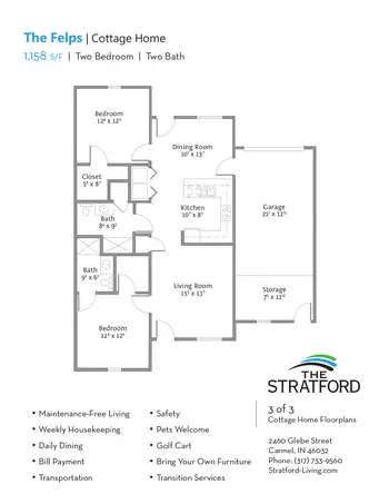 Floorplan of The Stratford, Assisted Living, Nursing Home, Independent Living, CCRC, Carmel, IN 5