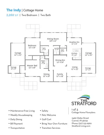 Floorplan of The Stratford, Assisted Living, Nursing Home, Independent Living, CCRC, Carmel, IN 6