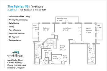 Floorplan of The Stratford, Assisted Living, Nursing Home, Independent Living, CCRC, Carmel, IN 12