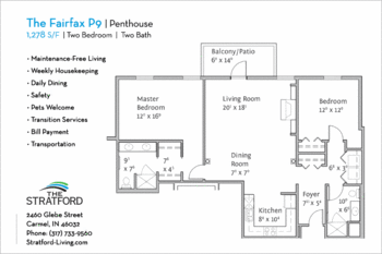 Floorplan of The Stratford, Assisted Living, Nursing Home, Independent Living, CCRC, Carmel, IN 14