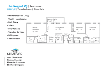Floorplan of The Stratford, Assisted Living, Nursing Home, Independent Living, CCRC, Carmel, IN 16