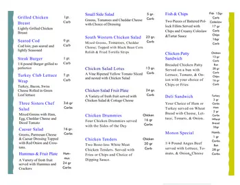 Dining menu of Asbury Towers, Assisted Living, Nursing Home, Independent Living, CCRC, Greencastle, IN 2