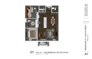 Floorplan of Compass Park, Assisted Living, Nursing Home, Independent Living, CCRC, Franklin, IN 8