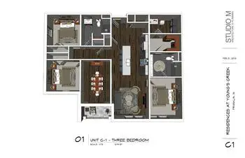 Floorplan of Compass Park, Assisted Living, Nursing Home, Independent Living, CCRC, Franklin, IN 11