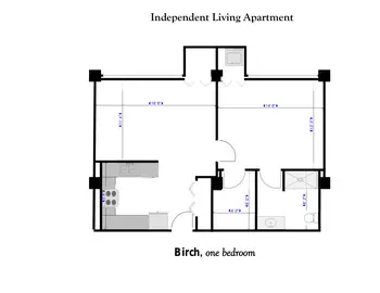 Floorplan of Greenwood Village South, Assisted Living, Nursing Home, Independent Living, CCRC, Greenwood, IN 1